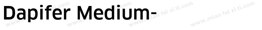 Dapifer Medium字体转换